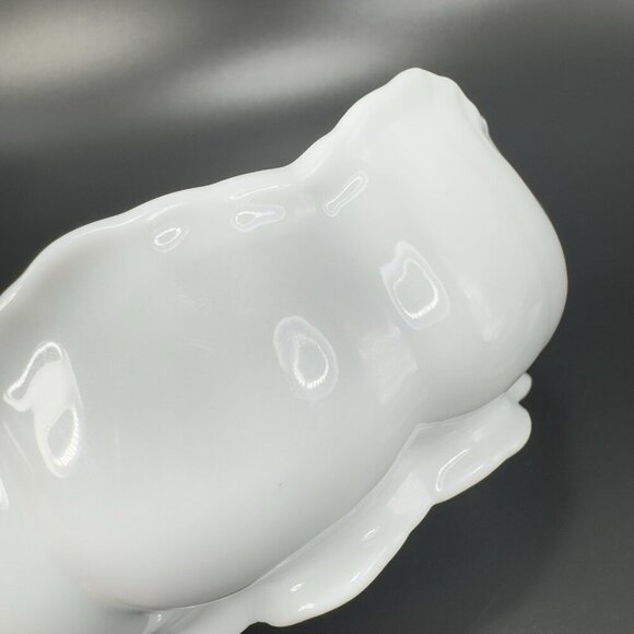 Vintage Maryland China Japan Pitcher White Porcelain Rose Bowl Dish Flower Shape - Picture 6 of 11